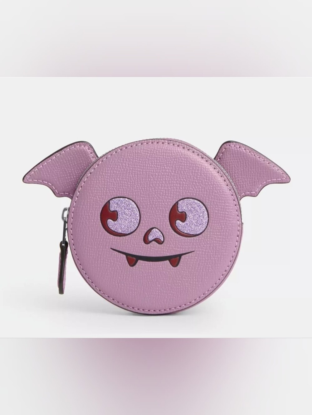 Coach Coin Case - Limited Halloween Edition (Jasmine Colour W/ Silver Hardware)